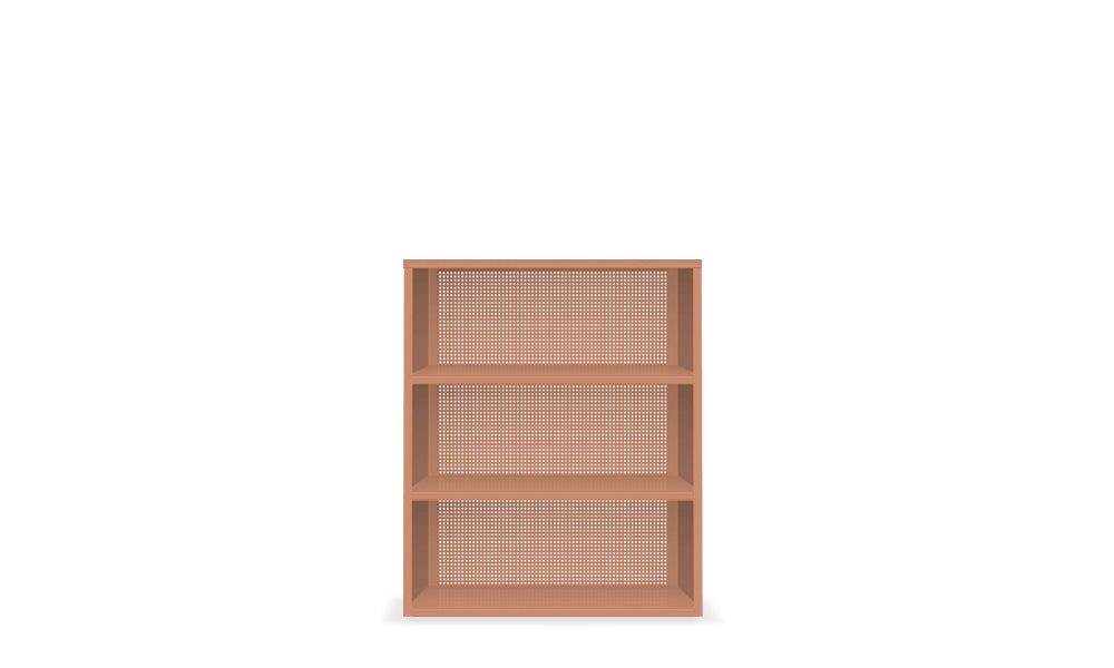 Active Duty Bookcase 3H Perforated Back | WFH