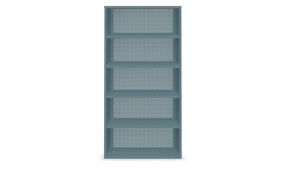 Active Duty Bookcase 5H Perforated Back | WFH
