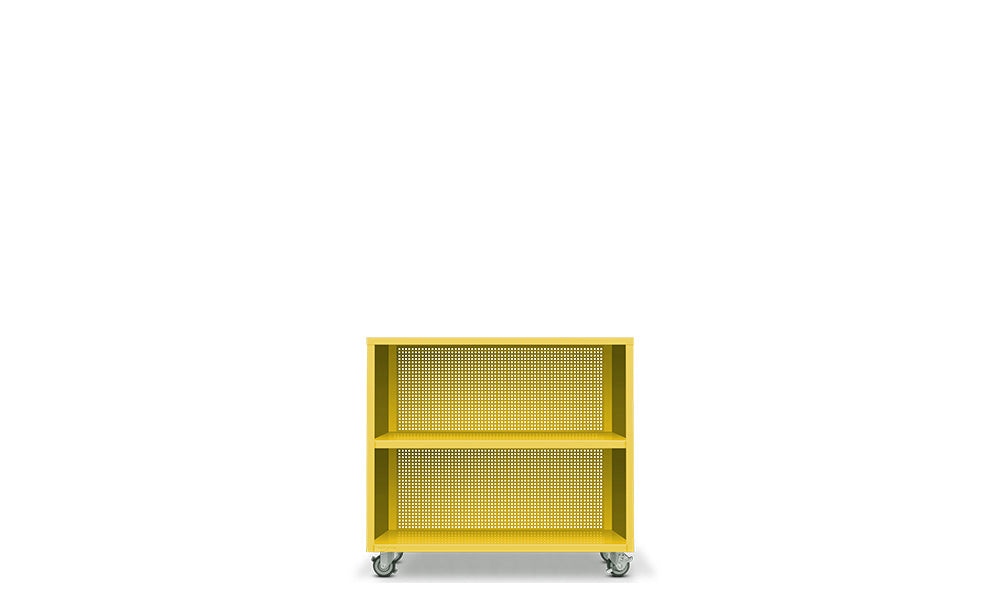 Active Duty Bookcase 2H Perforated Back - Heartwork Inc