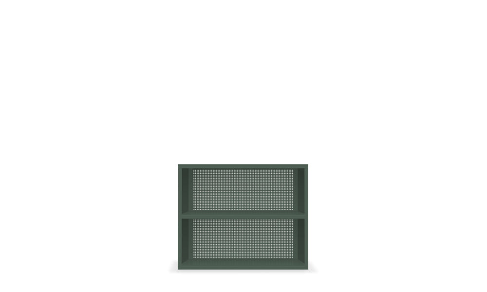 Active Duty Bookcase 2H Perforated Back - Heartwork Inc