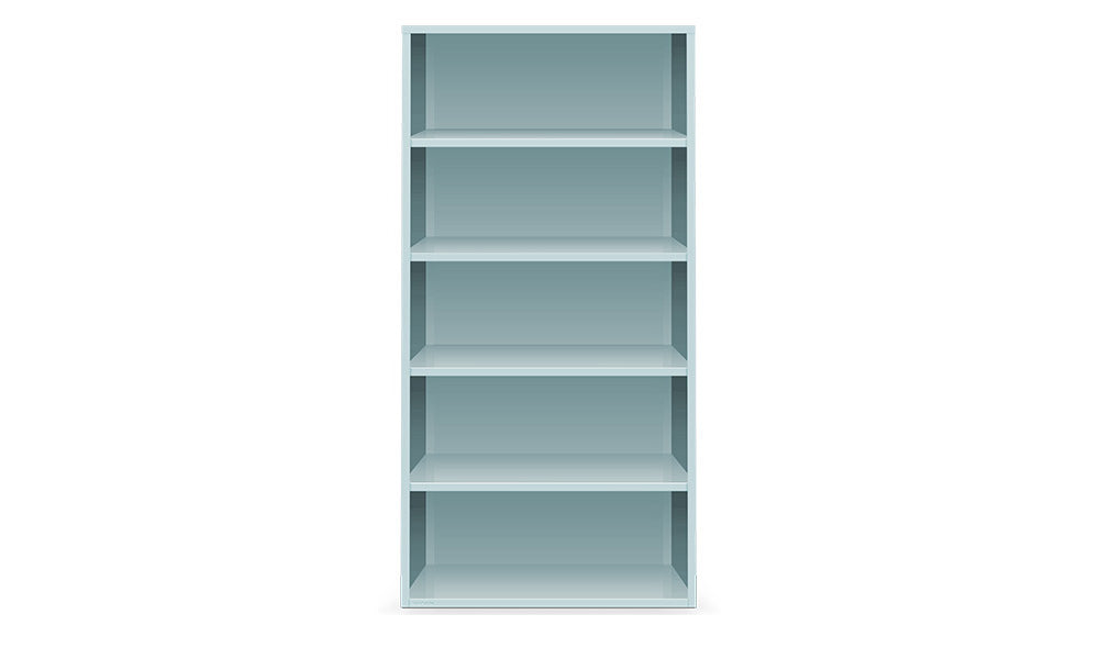 Active Duty Bookcase 5H Closed Back - Heartwork Inc