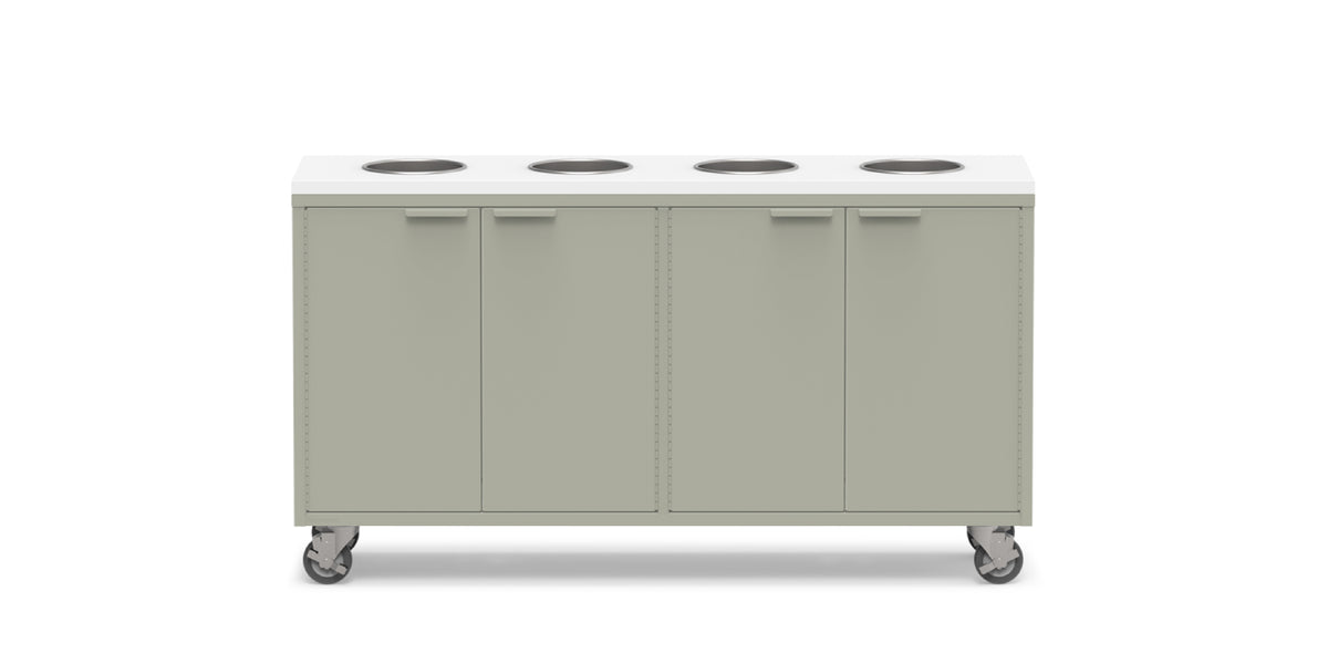 Active Duty ADA Recycling Credenza 60W | 2 - 4 Bin