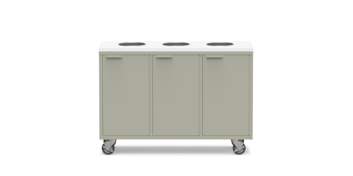 Active Duty ADA Recycling Credenza 47W | 3 Bin