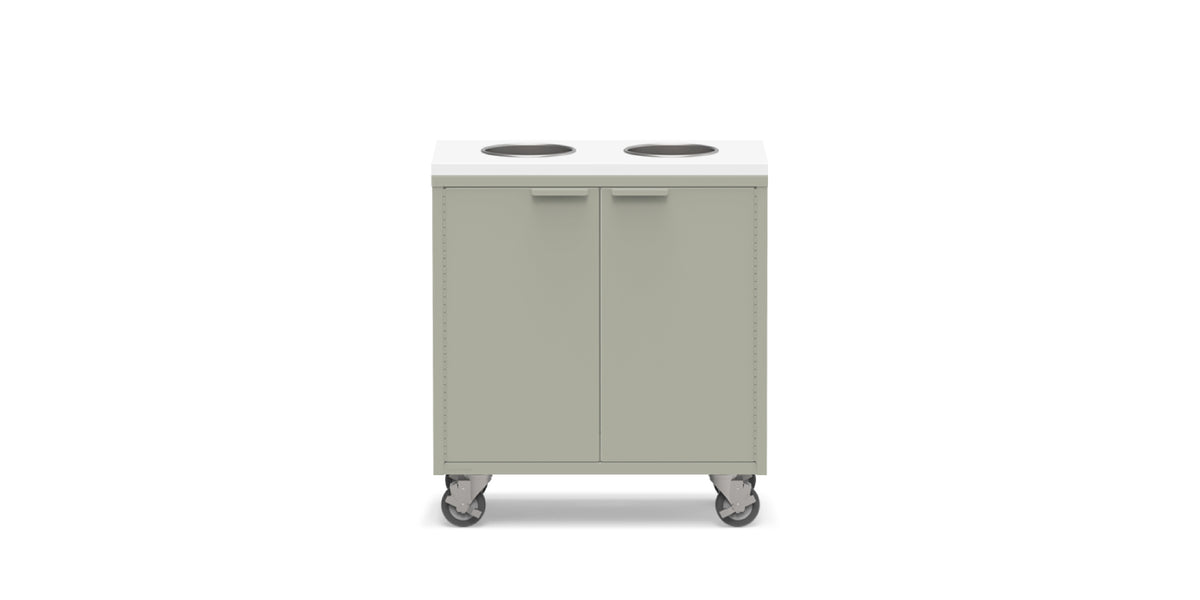 Active Duty ADA Recycling Credenza 30W | 2 Bin