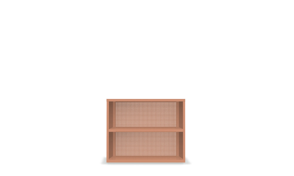 Active Duty Bookcase 2H Perforated Back | WFH