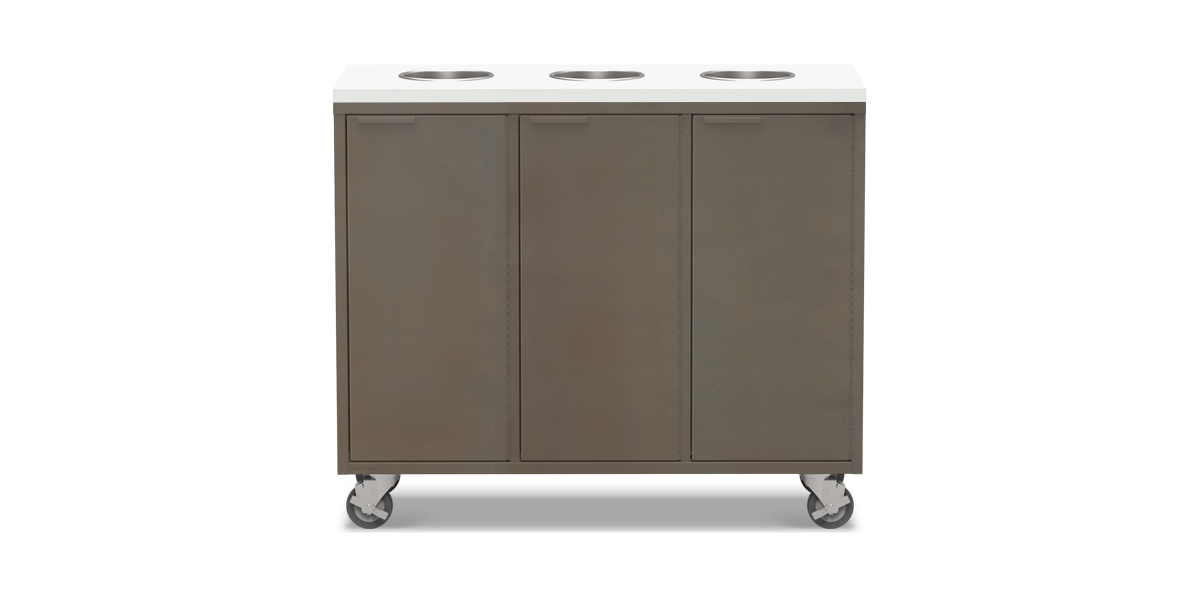 Active Duty Recycling Credenzas 47W | 3 Bin