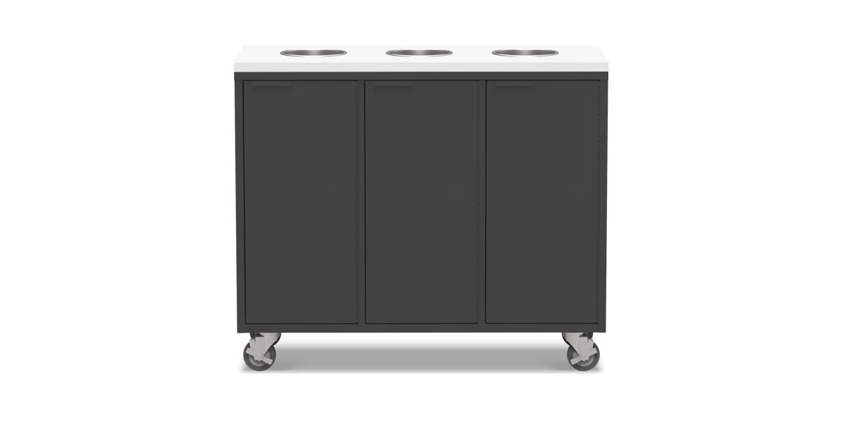 Active Duty Recycling Credenzas 47W | 3 Bin