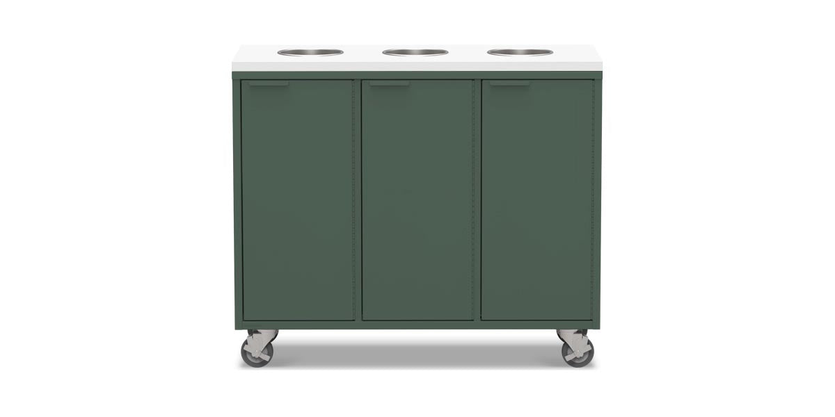 Active Duty Recycling Credenzas 47W | 3 Bin