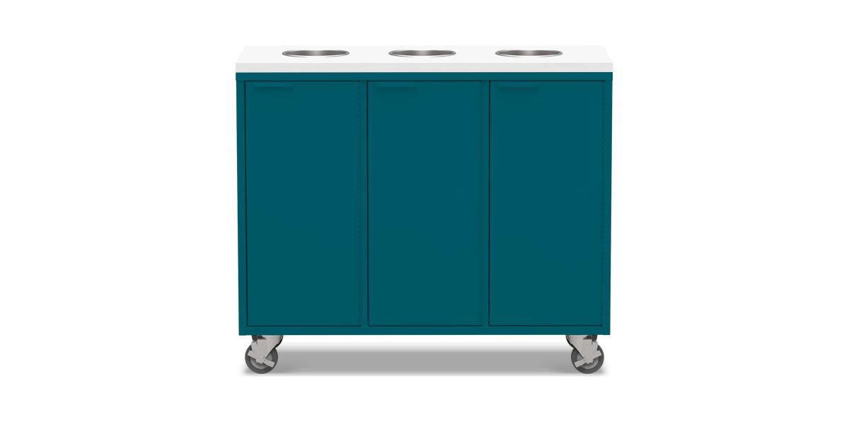 Active Duty Recycling Credenzas 47W | 3 Bin