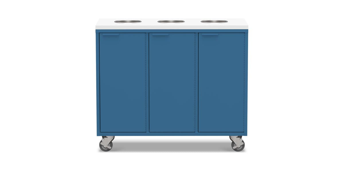 Active Duty Recycling Credenzas 47W | 3 Bin