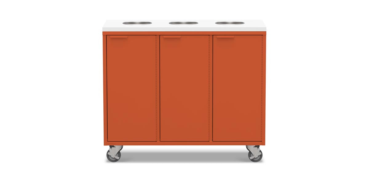 Active Duty Recycling Credenzas 47W | 3 Bin