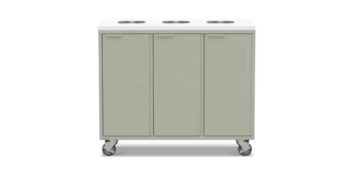 Active Duty Recycling Credenzas 47W | 3 Bin