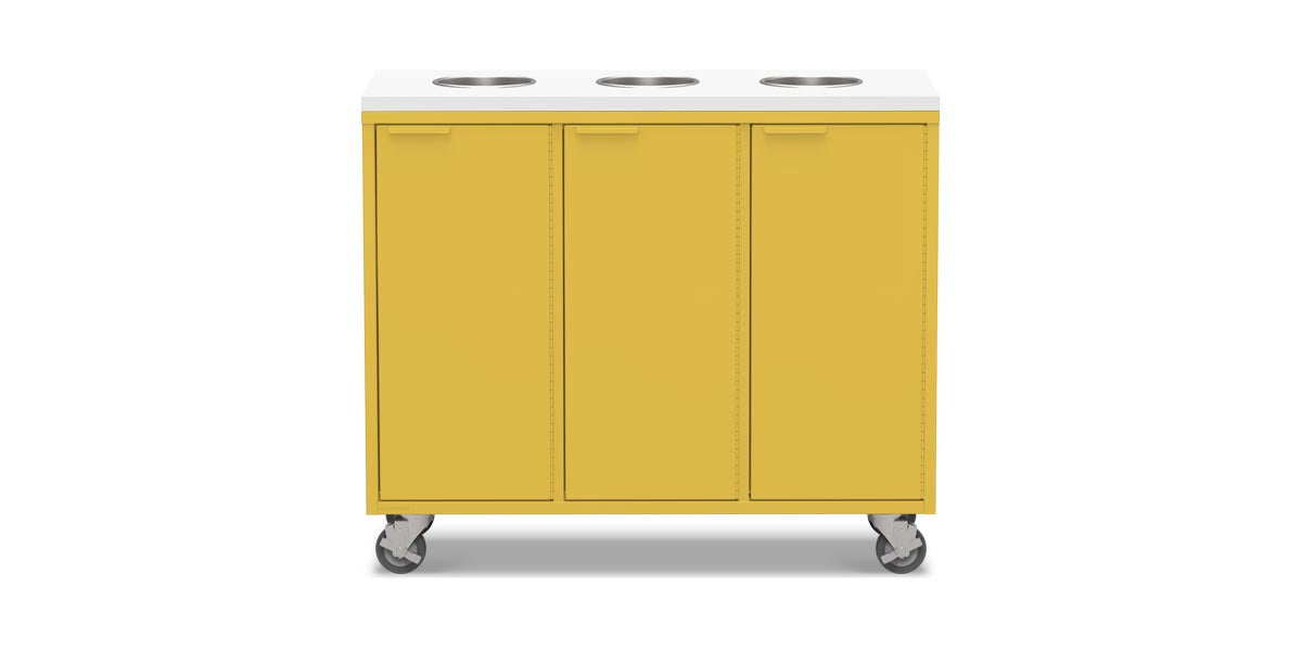 Active Duty Recycling Credenzas 47W | 3 Bin