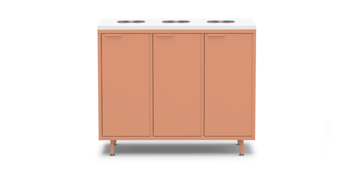 Active Duty Recycling Credenzas 47W | 3 Bin