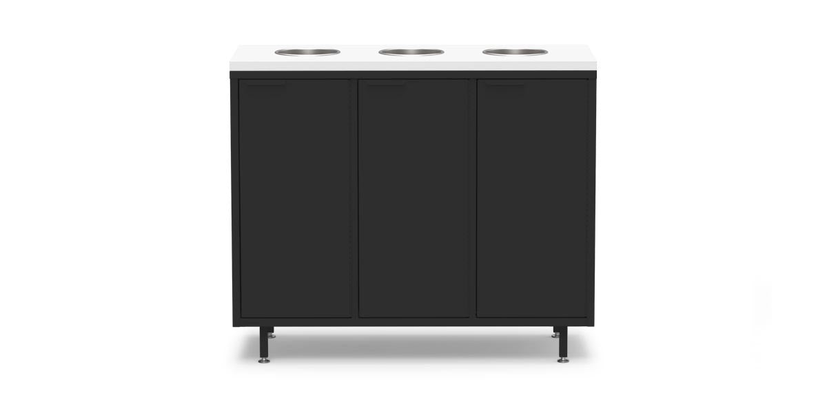 Active Duty Recycling Credenzas 47W | 3 Bin