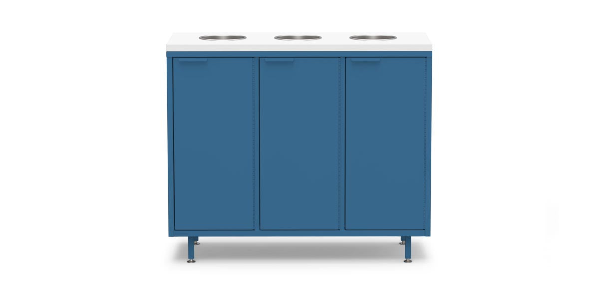 Active Duty Recycling Credenzas 47W | 3 Bin