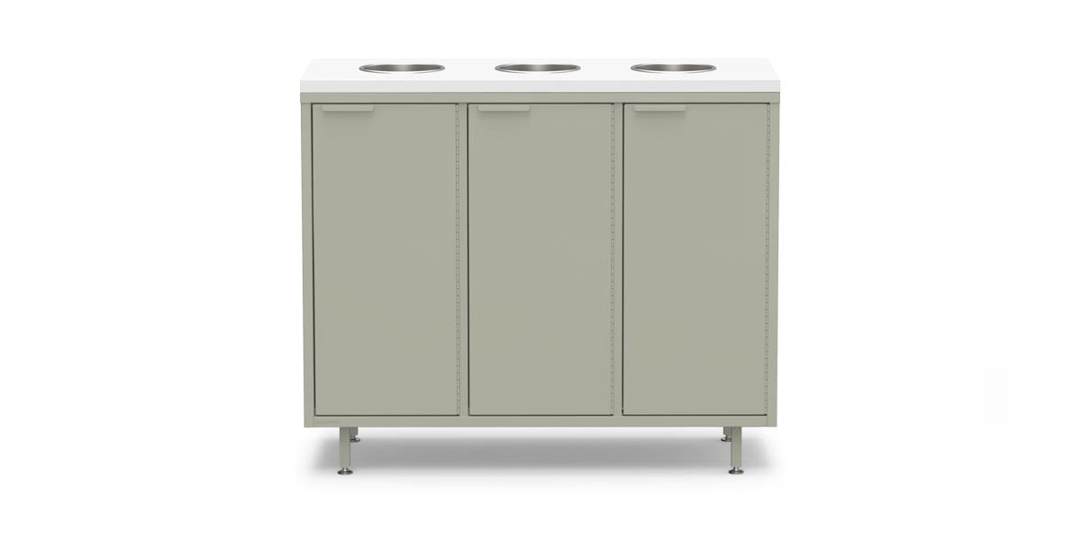 Active Duty Recycling Credenzas 47W | 3 Bin