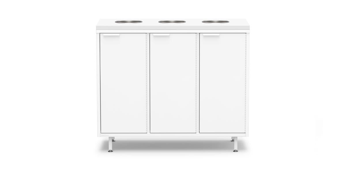 Active Duty Recycling Credenzas 47W | 3 Bin