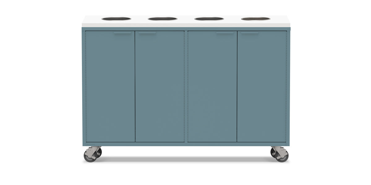 Active Duty Recycling Credenzas 60W | 4 Bin