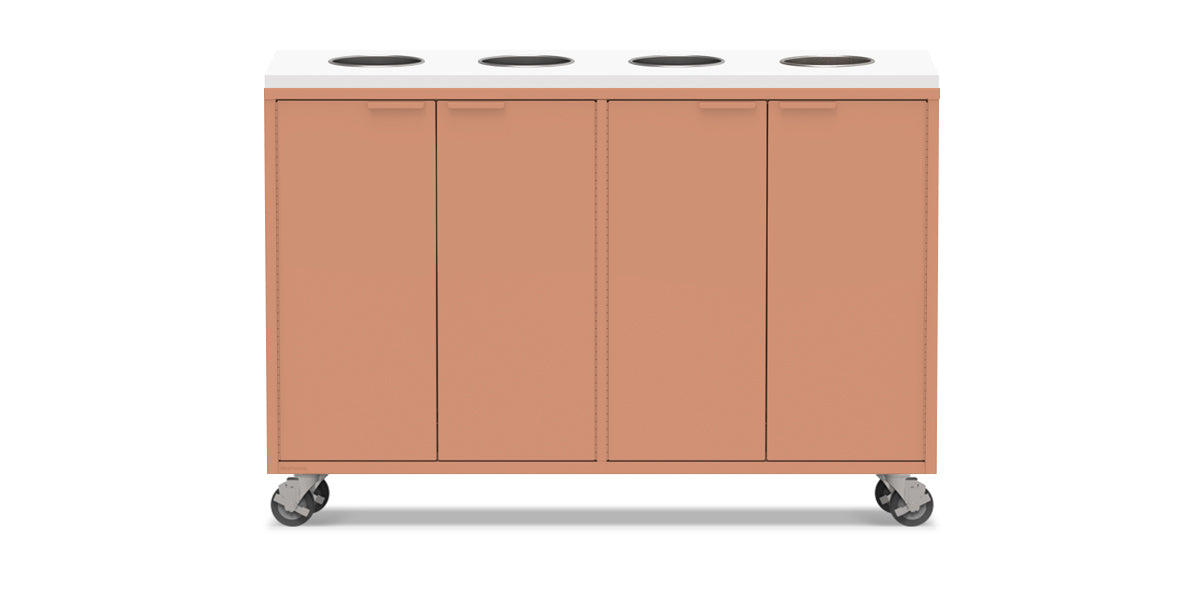 Active Duty Recycling Credenza 60W | 2 - 4 Bin