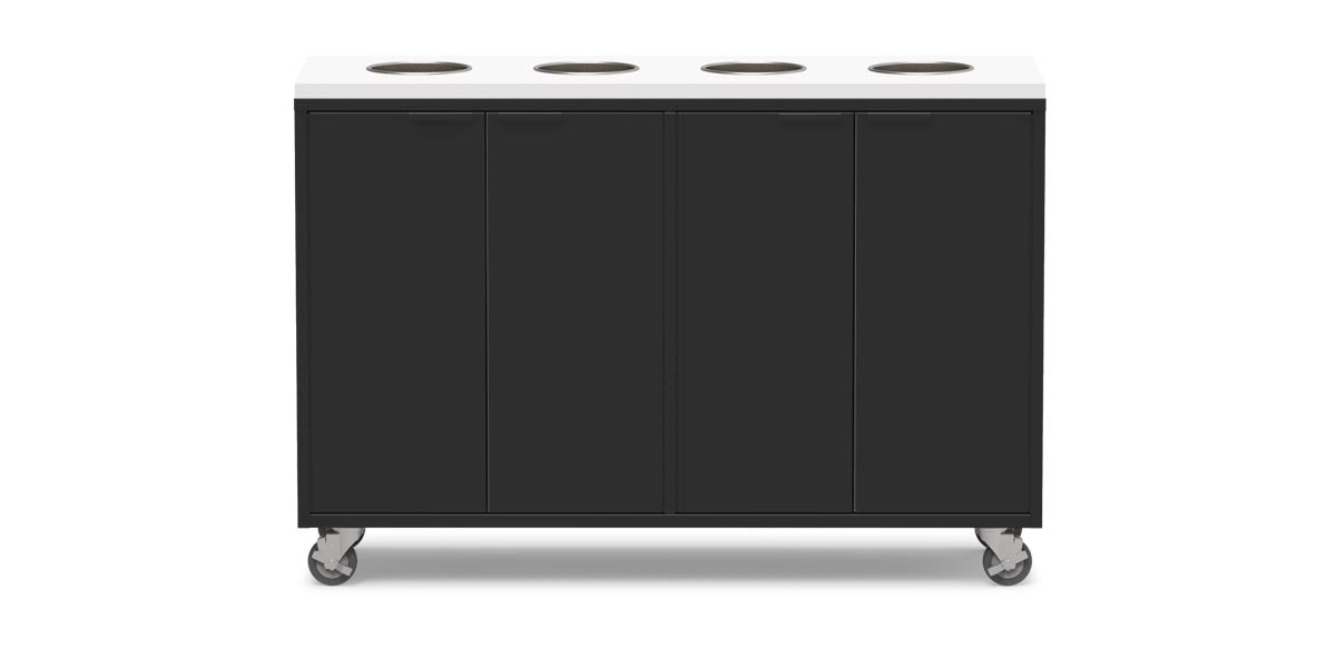 Active Duty Recycling Credenzas 60W | 4 Bin