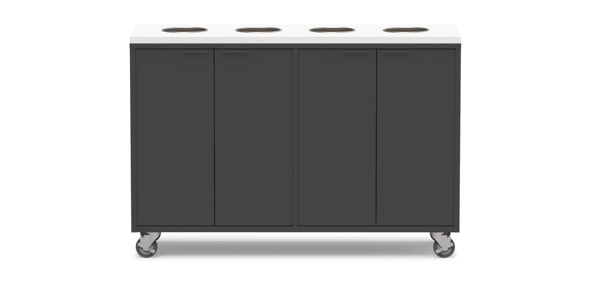 Active Duty Recycling Credenza 60W | 2 - 4 Bin