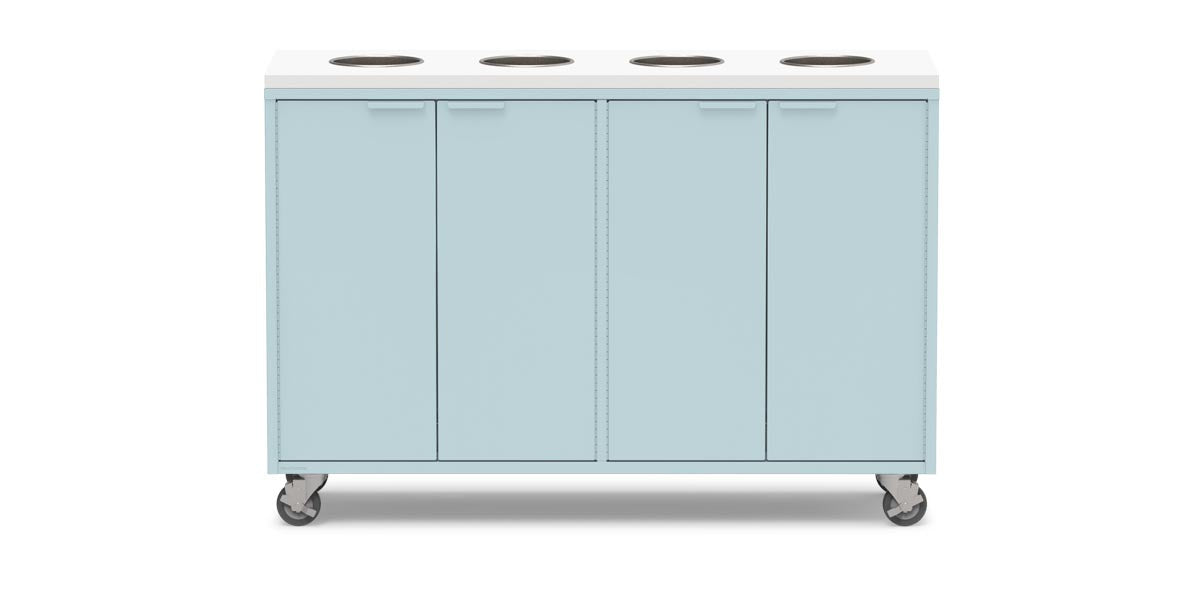 Active Duty Recycling Credenzas 60W | 4 Bin