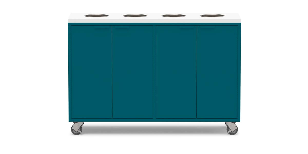 Active Duty Recycling Credenzas 60W | 4 Bin