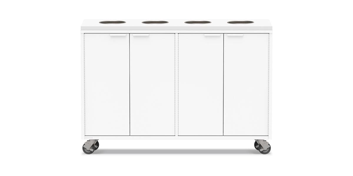 Active Duty Recycling Credenzas 60W | 4 Bin