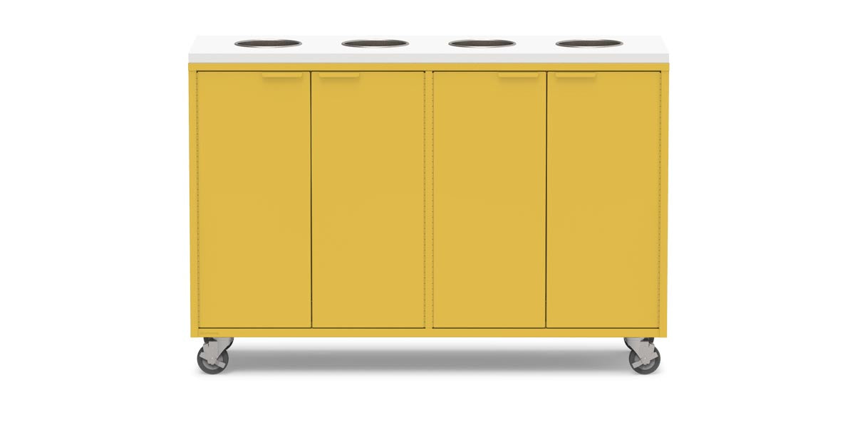 Active Duty Recycling Credenzas 60W | 4 Bin