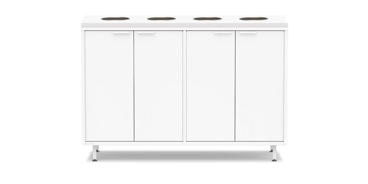 Active Duty Recycling Credenzas 60W | 4 Bin