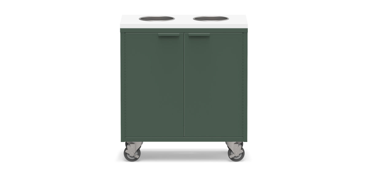 Active Duty Recycling Credenza ADA 30W | 2 Bin