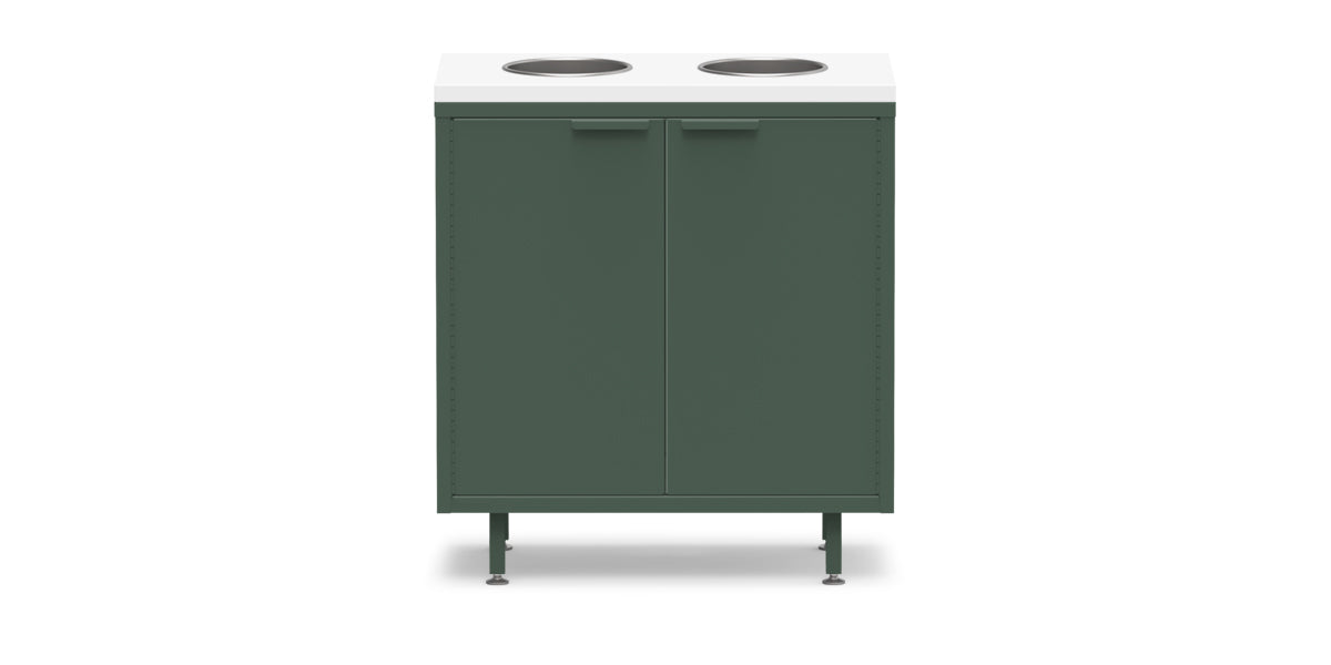 Active Duty Recycling Credenza ADA 30W | 2 Bin