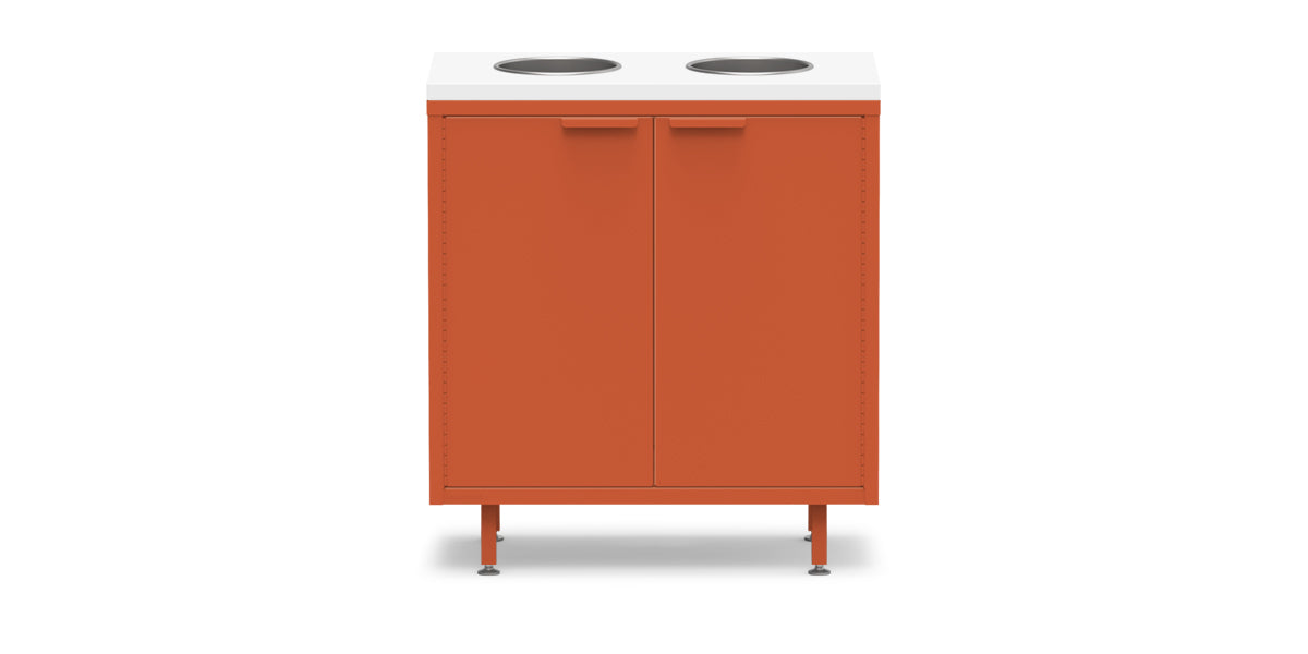 Active Duty Recycling Credenza ADA 30W | 2 Bin