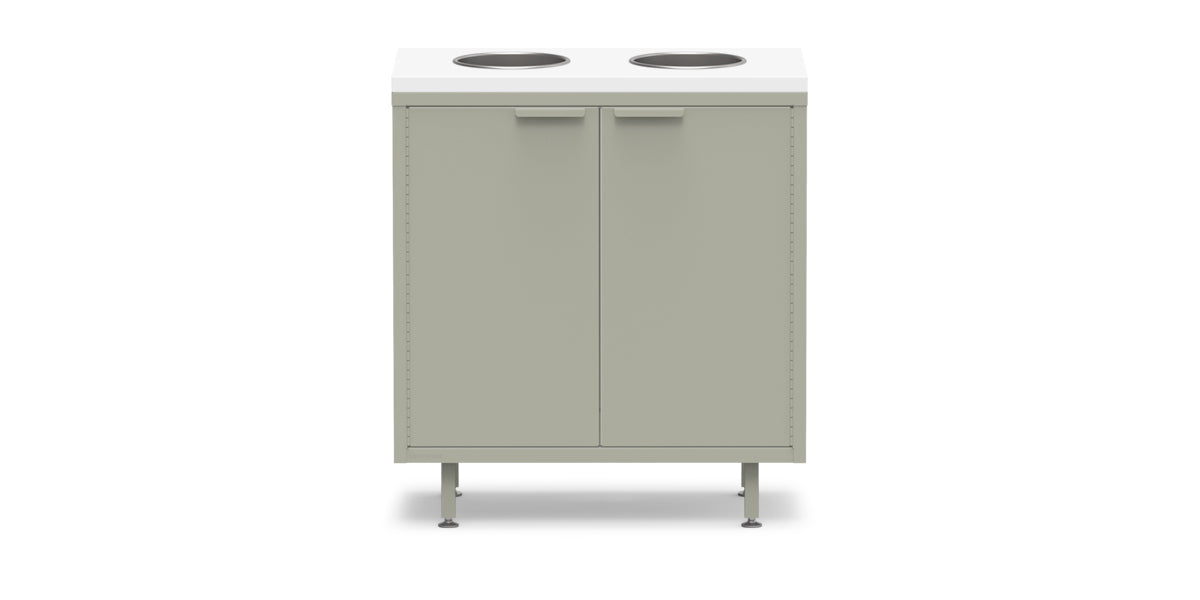 Active Duty Recycling Credenza ADA 30W | 2 Bin