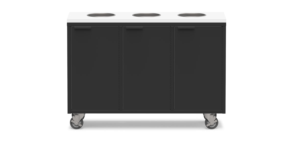 Active Duty ADA Recycling Credenza 47W | 3 Bin