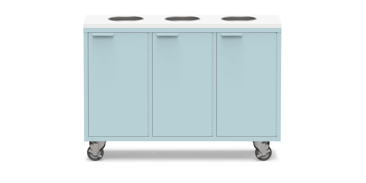 Active Duty ADA Recycling Credenza 47W | 3 Bin