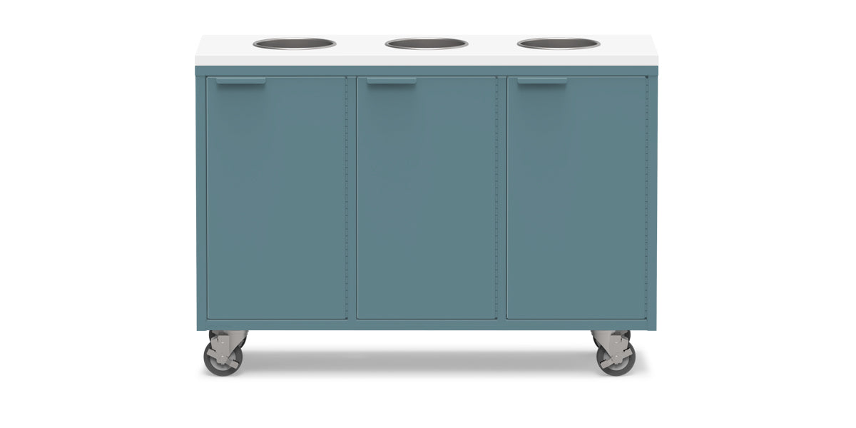 Active Duty ADA Recycling Credenza 47W | 3 Bin