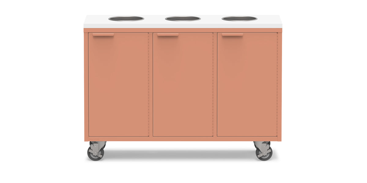 Active Duty ADA Recycling Credenza 47W | 3 Bin