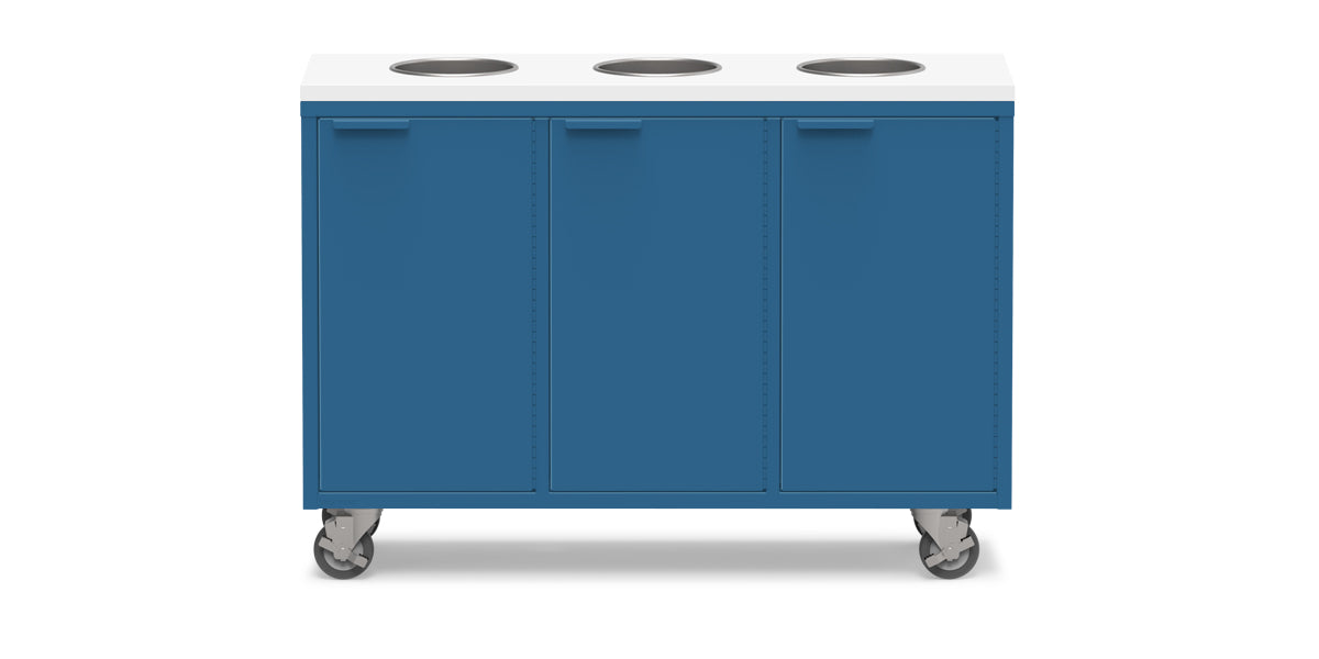Active Duty ADA Recycling Credenza 47W | 3 Bin