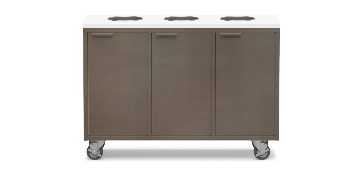 Active Duty ADA Recycling Credenza 47W | 3 Bin