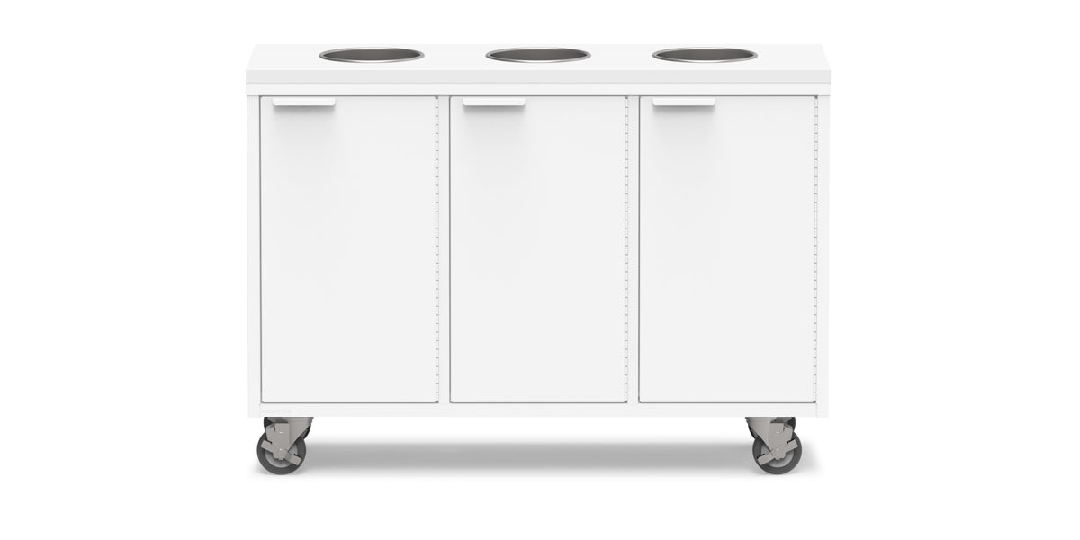 Active Duty ADA Recycling Credenza 47W | 3 Bin
