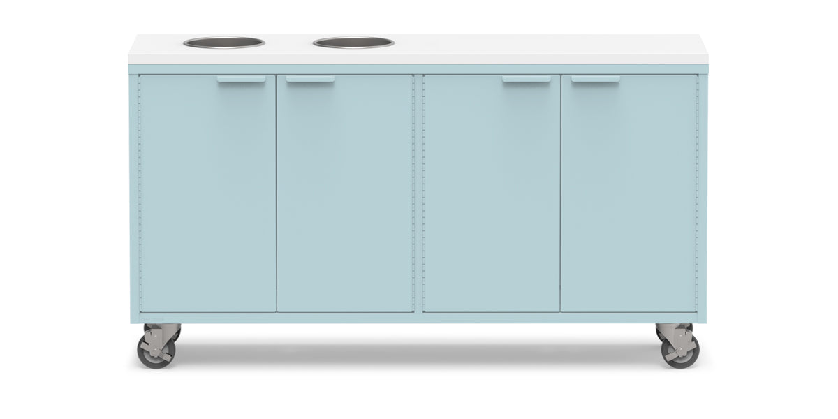Active Duty ADA Recycling Credenza 60W | 2 Bin, 3 Bin, or 4 Bin