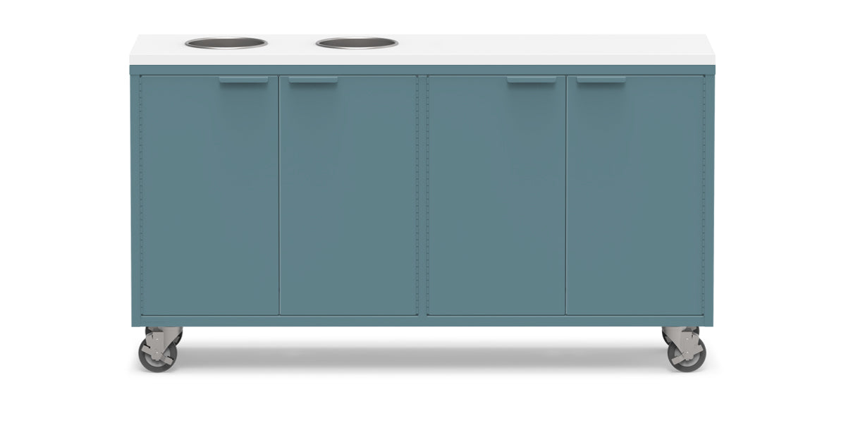 Active Duty ADA Recycling Credenza 60W | 2 Bin, 3 Bin, or 4 Bin