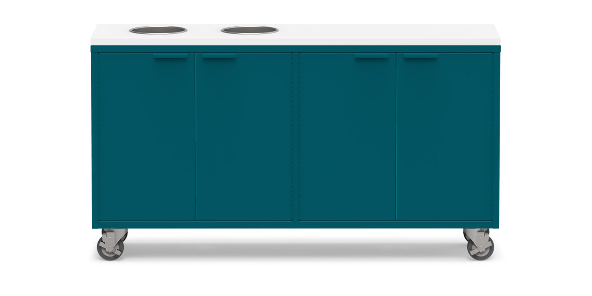 Active Duty ADA Recycling Credenza 60W | 2 Bin, 3 Bin, or 4 Bin