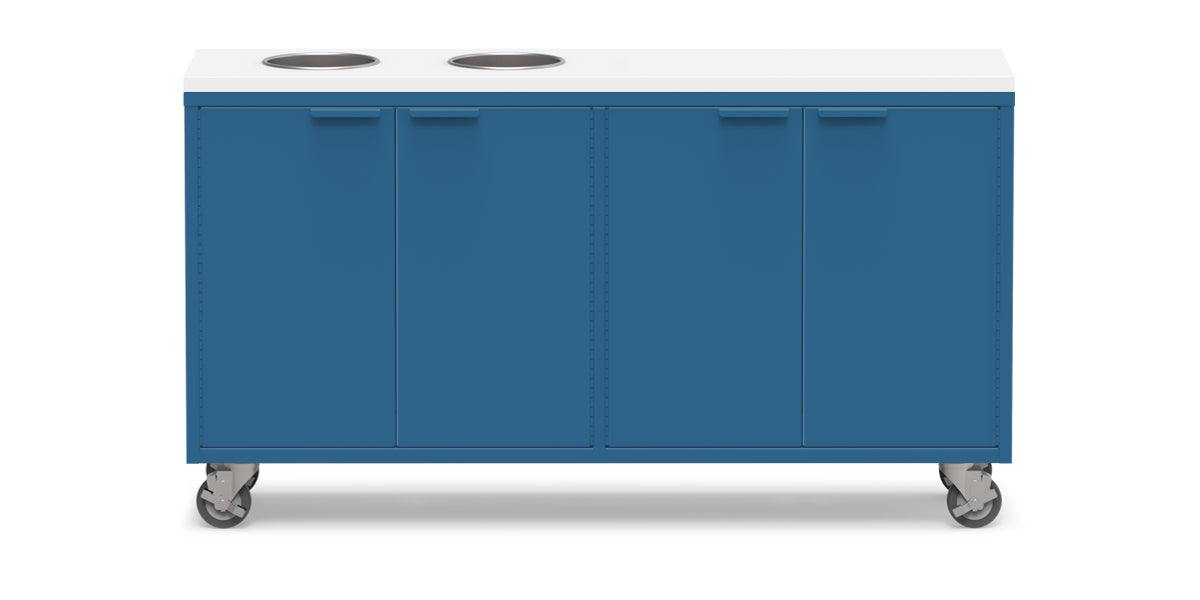 Active Duty ADA Recycling Credenza 60W | 2 Bin, 3 Bin, or 4 Bin