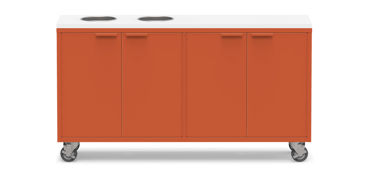 Active Duty ADA Recycling Credenza 60W | 2 Bin, 3 Bin, or 4 Bin