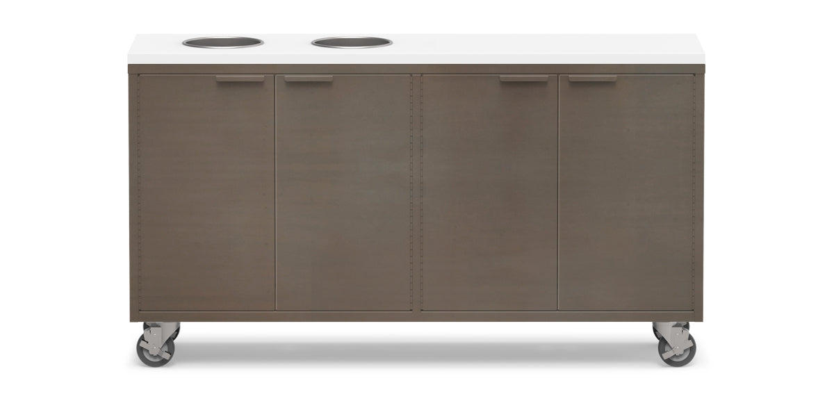 Active Duty ADA Recycling Credenza 60W | 2 Bin, 3 Bin, or 4 Bin