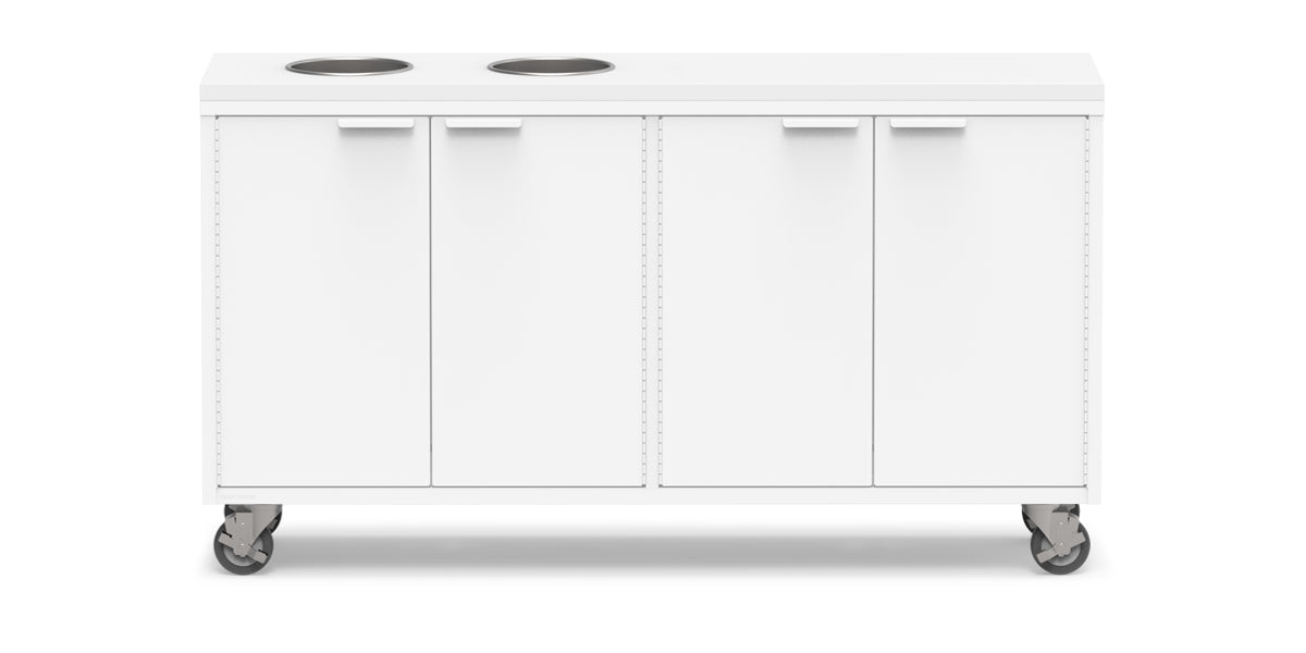 Active Duty ADA Recycling Credenza 60W | 2 Bin, 3 Bin, or 4 Bin