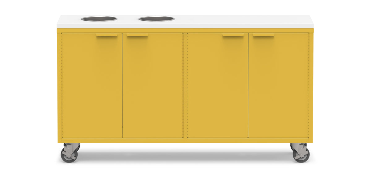 Active Duty ADA Recycling Credenza 60W | 2 Bin, 3 Bin, or 4 Bin